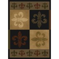 United Weavers of America French Quarter Area Rug, 110 x 3, Olive