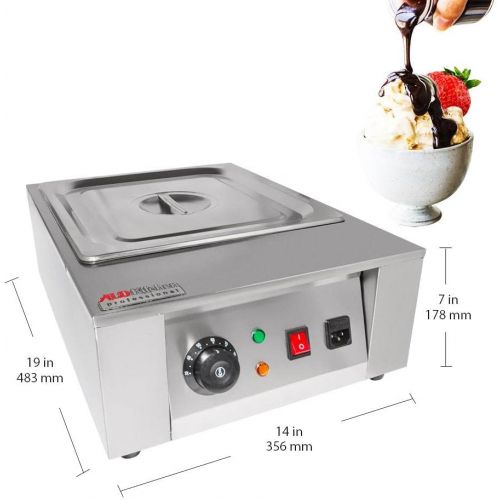 ALDKitchen Electric Chocolate Melter Chocolate Melting Pot Stainless Steel (1 Tank)