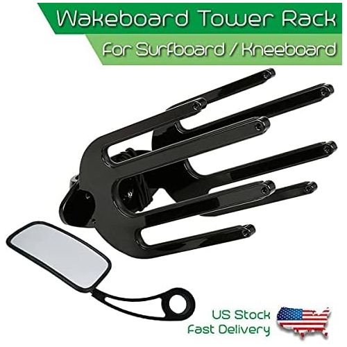  Tengchang CNC Wakeboard Tower Rack Tower Holder Aluminum Fit for 2 2.25 2.5 and Wakeboard Mirror