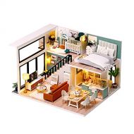 DIY Miniature Dollhouse Kit with Music Box Rylai 3D Puzzle Challenge for Adult (Comfortable Life)