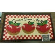The Pecan Man Country Grown Apples KITCHEN RUG (non skid latex back),1Pcs 18x30