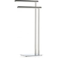Torre & Tagus Pacific Spa Two Tier Stand Contemporary Modern Design Freestanding Towel Rack with 2 Arms, Chrome