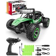 BEZGAR 17 RC Cars-1:14 Scale Remote Control Car, 2WD High Speed 20 Km/h All Terrains Electric Toy Off Road RC Car Vehicle Truck Crawler with Two Rechargeable Batteries for Boys Kid