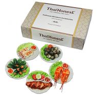 ThaiHonest Mixed 5 Assorted Seafood Dollhouse Miniature Food,Tiny Food