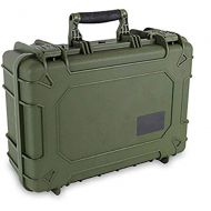 MRT SUPPLY Hard Shell Weather and Water Resistant Medium Storage Case, Green with Ebook