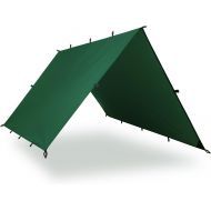 [아마존베스트]Aqua Quest Guide Tarp - 100% Waterproof Ultralight Ripstop SilNylon Backpacking Rain Fly - 10x7, 10x10, 13x10, 20x13 Green or Olive Drab