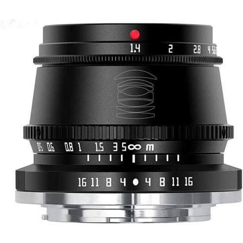  TTArtisan 35mm F1.4 APS-C Manual Focus Lens Compatible with Fuji Fujifilm X-Mount, X-A1, X-A10, X-A2, X-A2, X-A3, X-A5, X-A7, X-M1, X-M2, X-H1, X-T1, X-T10 X