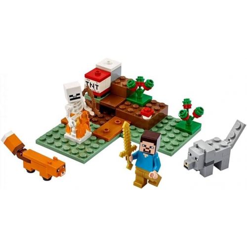 LEGO Minecraft The Taiga Adventure 21162 Brick Building Toy for Kids Who Love Minecraft and Imaginative Play (74 Pieces)