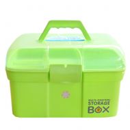 Shiny Stone-First Aid Kits Transparent Lid Double Layer Medicine Storage Box Portable Medicine Chest Children...