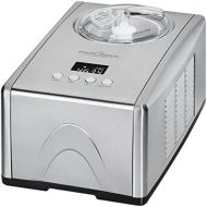 Profi Cook PC-ICM 1091 Eismaschine (3 in 1 fuer Speiseeis, Frozen Joghurt und Sorbet, Kompressor-Kuehlung, LCD-Display, fuer bis zu 1,5 l Speiseeis) edelstahl