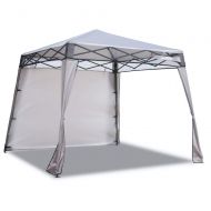 EzyFast Elegant Pop Up Beach Shelter, Compact Instant Canopy Tent, Portable Sports Cabana, 7 x 7 ft Base / 6 x 6 ft top for Hiking, Camping, Fishing, Picnic, Family Outings