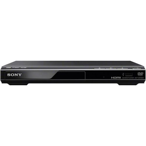 소니 Sony DVP SR760H DVD Player / CD Player (HDMI, 1080p Upscaling, USB Input) Black & Amazon Basics High Speed Cable, Ultra HD HDMI 2.0, Supports 3D Formats, with Audio Return Channe