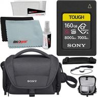 Sony CEA-G160T 160GB CFexpress Type A Memory Card (Tough CEAG160T) Bundle LCSU21 Protective Camera Case - Black + Deco Gear Accessories Microfiber Electronics Cloth, Screen Protect