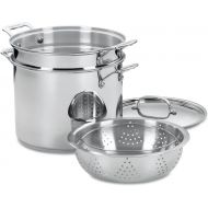 Cuisinart 77-412P1 Piece 12-Quart Chefs-Classic-Stainless-Cookware-Collection, Pasta/Steamer Set (4-Pc.)