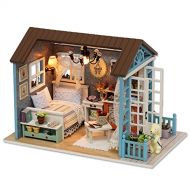 Kisoy Domantic and Cute Dollhouse Miniature DIY House Kit Creative Room Perfect DIY Gift for Friends,Lovers and Families(Romantic Forest Time)