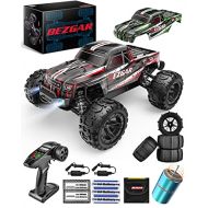 BEZGAR HM165 Brushless Hobby Grade 1:16 Scale Remote Control Truck - 2.4GHz High Speed 52kmh All Terrains Off Road RC Truck 4WD Car Crawler with 2 Rechargeable Batteries for Boys K