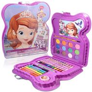 Classic Disney Disney Sofia The First Coloring Art Activity Super Set Giant 34 Pc Sofia The First Craft Activity Kit for Kids and Toddlers with Watercolors, Colored Pencils, Brus
