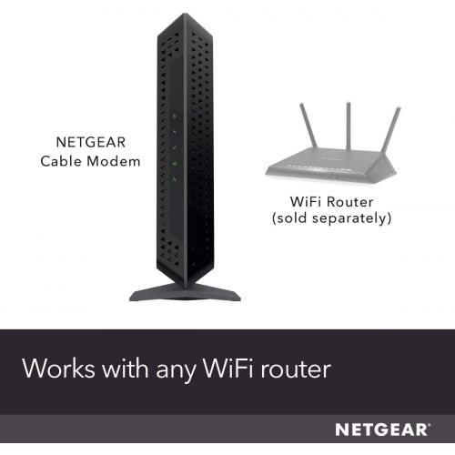  [아마존베스트]NETGEAR Cable Modem CM600 - Compatible with Cable Providers Including Xfinity by Comcast, Spectrum, Cox | for Cable Plans Up to 400 Mbps | DOCSIS 3.0 | 24x8