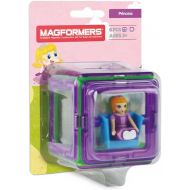MAGFORMERS Princess Character 6 Pieces Add on, Rainbow Colors, Educational Magnetic Geometric Shapes Tiles Building STEM Toy Set Ages 3+