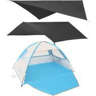 Gorich Waterproof Camping Tarp with Gorich Beach Tent