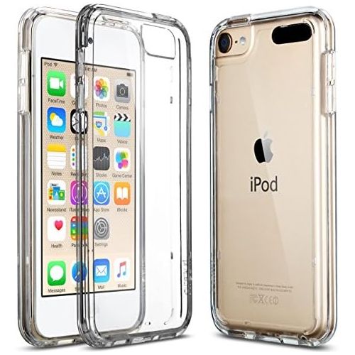  [아마존베스트]ULAK iPod Touch 7 Case, iPod Touch 6 5 Case with 2 Screen Protectors, Clear Slim Soft TPU Bumper Hard Case for Apple iPod Touch 5 / 6th / 7th Generation (Latest Model 2019 Released