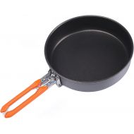 Fire-Maple Backpacking Frying Pan with Premium Nonstick Coating | Folding and Locking Handle for Easy Camp Cooking | Essential Cookware Addition for Outdoor, Camping, Tailgate, Eme