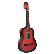 Directly Cheap 32 Inch Half Size Childrens Red Beginner Acoustic Starter Guitar & “Learn to Play Guitar DVD” & Directly Cheap(TM) Blue Medium Guitar Pick