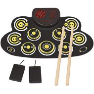 [아마존베스트]PengDa Electronic Drum Set 9 Pads, Electric Drum, Portable, Children, Beginners’ Drum, E-Drum with Built-in Speaker and Sticks for Christmas and Birthday