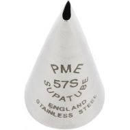 PME Seamless Stainless Steel Straight Petal Supatube Decorating Tip, for Ambidextrous, no. 57S