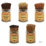 인센스스틱 Wildberry Short Incense Sticks - Set of 5 Fragrances - Dragons Blood, Nirvana, Patchouli, Voodoo, Wizard (Pack of 100 Each, Total 500 Sticks)