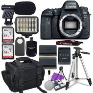 Canon EOS 6D Mark II Digital SLR Camera Body + 2X 64GB SDHC Memory Cards + Accessory Bundle