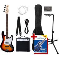 [아마존베스트]Rocktile Groovers Pack JB E-Bass Set II Sunburst Groovers Pack + Rockt. Tuner + CC stand
