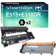 MM MUCH & MORE Compatible Dell 593 BBKD & 593 BBKE Toner Cartridge & Drum Unit Replacement for Dell E310dw E514dw E515dn E515dw Printers (2 Pack, 1 x Toner + 1 x Drum)