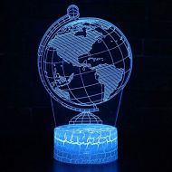 KAIYED Decorative Table Lamp Globe Theme 3D Lamp Led Night Light 7 Color Change Touch Mood Lamp Christmas Present