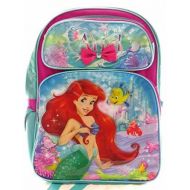 Disney The Little Mermaid Ariel 16 Canvas Pink & Blue Backpack