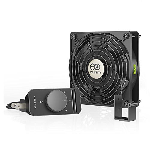  AC Infinity AXIAL S1225, 120mm Muffin Fan with Speed Controller, UL Certified for Doorway, Room to Room, Wood Stove, Fireplace, Circulation Projects