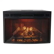 WASX Electric Fireplace Insert 1500W Fireplace Heater,Black, W836D290H565MM,Indoor Heater with Timer