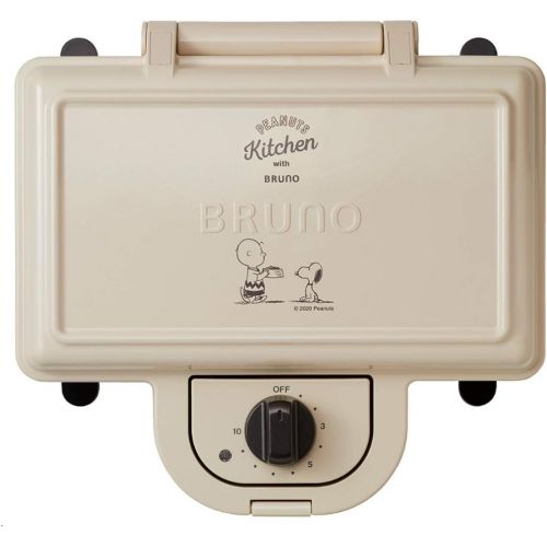  [아마존베스트]BRUNO Peanuts Hot Sand Maker double BOE069-ECRU White Japan Import