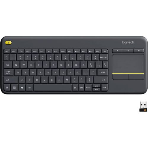 로지텍 Logitech K400 Plus Wireless Touch TV Keyboard with Easy Media Control and Built-In Touchpad