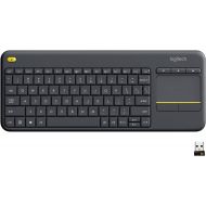 [아마존베스트]Logitech K400 Plus Wireless Touch TV Keyboard with Easy Media Control and Built-In Touchpad