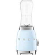 SMEG Retro Personal Blender with 2 Bottles PBF01PBUS, Pastel Blue, Medium
