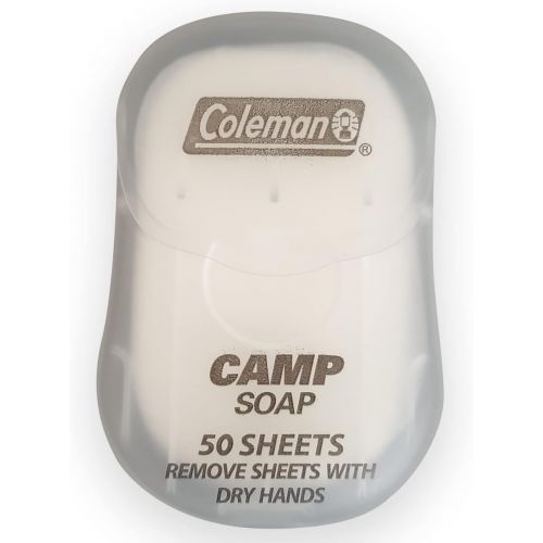 콜맨 Coleman Dish and Hands Camp Soap Sheets, 50 sheets
