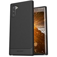 Encased Galaxy Note 10 Case (Thin Armor) Slim Flexible Grip Phone Cover (Samsung Note 10) Black
