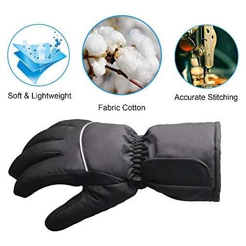  Autocastle Rechargeable Electric Battery Heated Gloves for Men and Women,Outdoor Indoor Battery Powered Hand Warmer Glove Liners for Climbing Hiking Cycling,Winter Must Have Therma