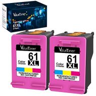 Valuetoner Remanufactured Ink Cartridges Replacement for HP 61XL 61 XL to use with Envy 4500 Deskjet 1000 1056 1010 1055 1510 1512 OfficeJet 4630 Printer ( 2 Tri-Color )