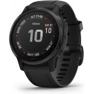 [아마존베스트]Garmin fenix 6S Pro, Premium Multisport GPS Watch, Smaller-Sized, Features Mapping, Music, Grade-Adjusted Pace Guidance and Pulse Ox Sensors, Black