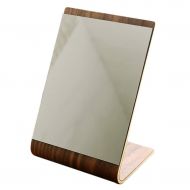 HUMAKEUP Bamboo Tabletop Mirror High Definition Real Vanity Mirror for Bedroom Bathroom Dressing Table Dressing Room (Color : B)