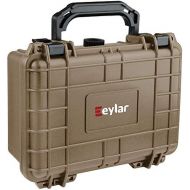 Eylar Protective Gear and Camera Hard Case Water & Shock Proof w/ Foam TSA Approved 8.12 inch 6.56 inch 3.56 inch (Tan)