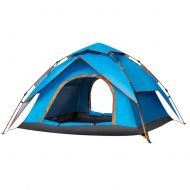 IDWO-Tent IDWO Camping Tent Pop Up Tent Dome Tent 3-4 Person Waterproof Outdoor Beach Automatic Portable Tent, 3 Colors