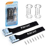 AIEVE Cooler Tie Down Kit, Cooler Tie Down Straps for YETI Tie Down Kit Cooler Straps Secure YETI Coolers RTIC Coolers to Boat, Deck, Truck Bed, Trailer Prevent from Slipping Coole